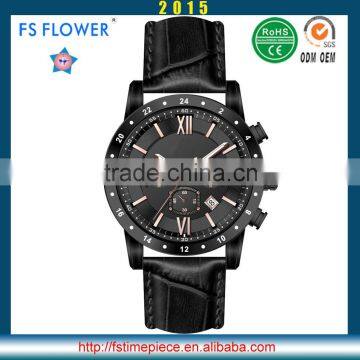 FS FLOWER - Alloy Case 5 TAM Waterproof High Quality Polishing Chronograph Men Hand Watch Movement At Cheap Price