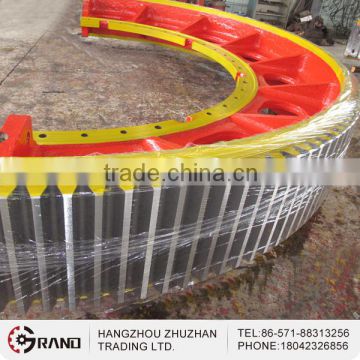 Processing large industrial mechanical gear ring