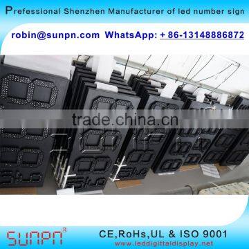 Miami FL USA Led Digital Gas Price Display 8.88 9 & 8.88 9/10 (15 Inch ) R/W/Y/W/B Color photo-3