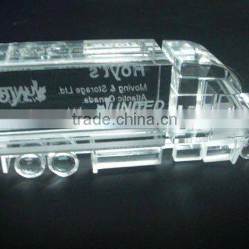 arrival crystal truck model lorry for crystal transport models with engraved (R-1040