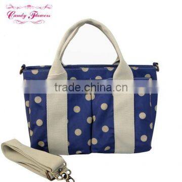 2015Hot Sales Hobo Bags Girls Fashion Polka Dot Printed Handbags photo-6