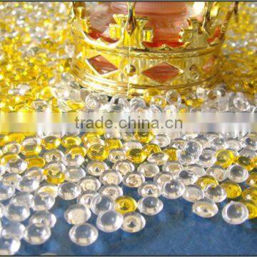 golden acrylic stone vase filler