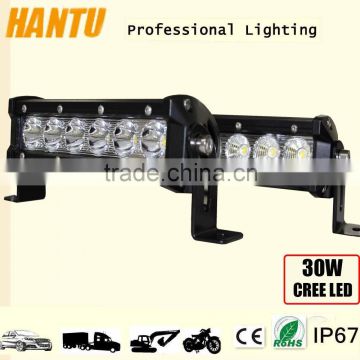 30w led light bar epiastar headlight spot beam single row led light bar