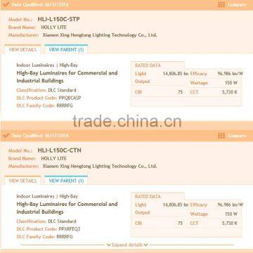 0-10V Dimming Industrial Highbay LED Fixtures With Microwave Sensor,with ETL FCC DLC Certificates photo-3