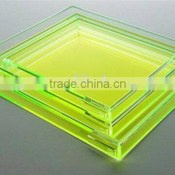 New Arrival Fluorescent Acrylic Paper Tray