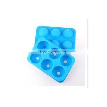 Blue silicone cake mould