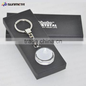 Blank Key Ring DIY Digital Photo Sublimation Creative Promotional Gift Crystal Key Chain photo-5