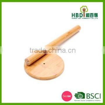 BSCI Factory High Quality Bamboo Wood Kitchen Roll Holder, Roll Holder Wholesale photo-3