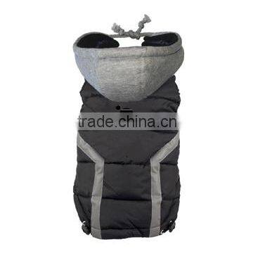 Best selling custom logo black dog puffer vest clothes pets product12