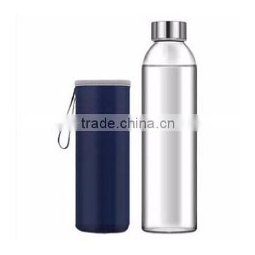 Wholesale High Quality Low Price Customize Outdoor Sports Fruit Infuser Insulated Borosilicate Glass Water Bottle