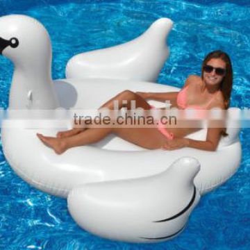 Swimline Swan Swimming Pool Kids Giant Ride On Inflatable Float Toy 75" Raft