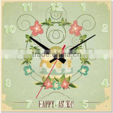 Funny Design Lovely Kids Room MDF Oil Painting Wall Clock