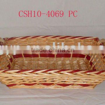 new style of willow tray basket