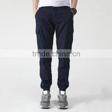 Wholesale Custom Design Navy Chino Men Emoji Jogger Pants