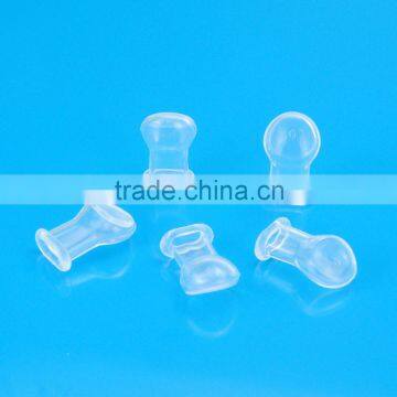 Thumb shaped liquid silicone pacifier nipple