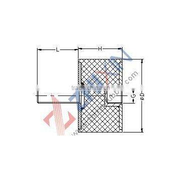 B type, anti vibration mount, rubber metal block, silent block, bushing, mount,gasket,machine feet,bell mounting,torque rod bush