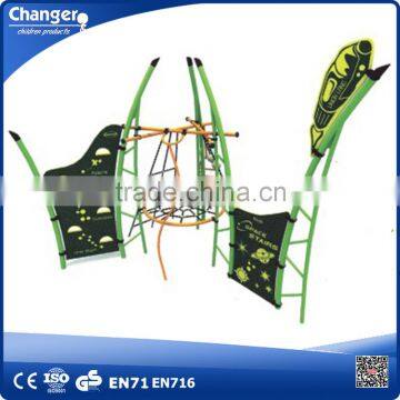 Residential steel pipe used outdoor playground equipment kids climbing playground