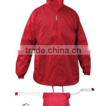 cheap Foldable red windbreaker