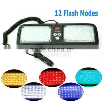 86 LED warning lights White/yellow/blue/red Emergency light Vehicle Car Truck Visor Strobe Lights Flash light