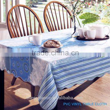 Wave Sewing Edge Water Proof PVC Table Cloth photo-2
