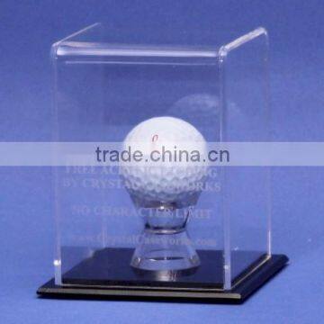 etched acrylic golf ball display case - db131201163