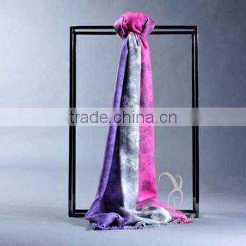 Worsted Knot Dyeing Graduated Color Fashionable Scarf