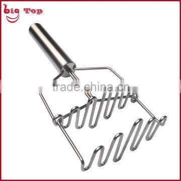 BT0208 Double Layer Stainless Steel Potato Press With Wire Head Potato Ricer Fruit Press photo-3