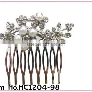 Hot sale!!! decorative pearl hair combs women's