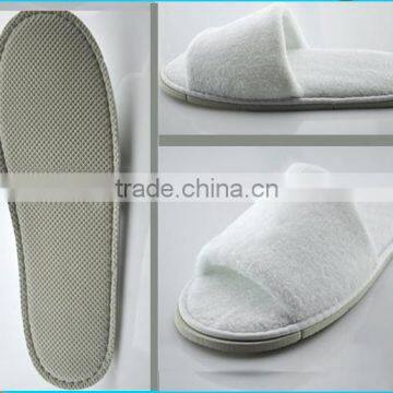 Washable Open Toe White Hotel Slipper With 5mm EVA