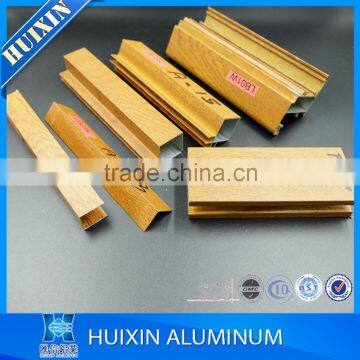 powder coating/ mill finish/ anodized aluminum kitchen cabinet profile extrusion