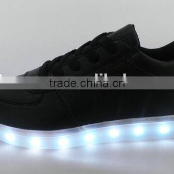 2016 New Shinning PU Light Up Children Casual LED Sneaker Sports Running Shoes photo-6