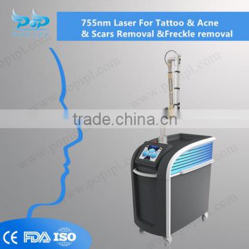 Professional Multifunction POPIPL's 755nm Alexandrite Laser and long pulsed laser 1064nm and 532 laser 3in1 machine NEW