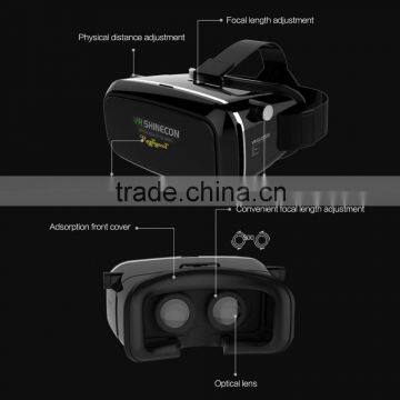 3D VR Virtual Reality Headset for Movie/Game,Virtual Video Glasses With Adjustable Lens and Strap for IPhone 6 Plus/6 photo-5