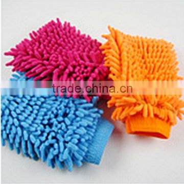 Microfiber Car Polishing Chenille Mitt Cleaning Mitt HD4001