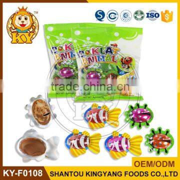 Fish And Beetle Animal Shaped Halal Sweet Chocolate Products