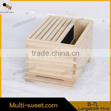 Automatic style honey flow bee 7 frames solid wooden beehive for sale/price bee hive