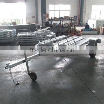 Motorcycle trailer( G3, hot dip galvanized, 3 rails)