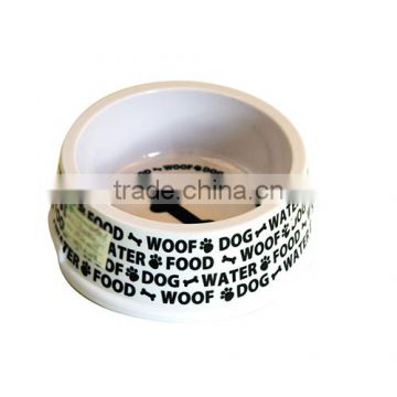 Gpet Dog Bowl 24 Ounce Made of PP for Long Durability with Letter Printing Pet Bowls Wont Slip