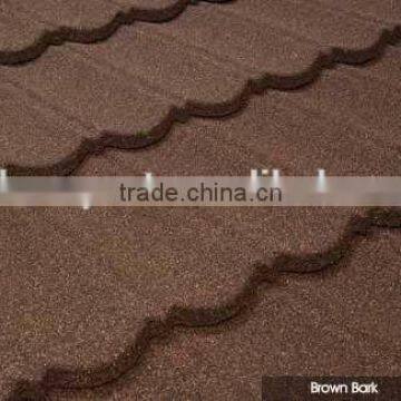 Stone Coated Metal Roof Tile1170*420*0.4mm Purple/wine Red/green/black Roof Tile for Prefab Houses photo-5