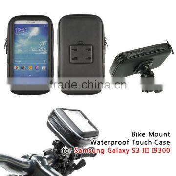 High quality Universal Bike Mount Case for Samsung Touch Waterproof Case Galaxy S3 III I9300