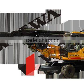 wheel type portable soil drill hole machine with 360 rotation