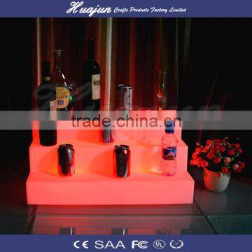 color changing plastic wine display rack