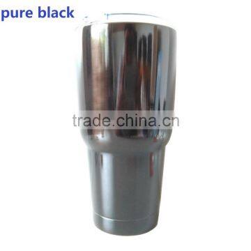 pure black 30oz vechicle cup,304# stainless steel tumbler