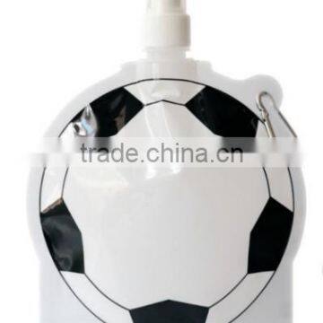 FDA Standard Foodball Shape Collapsible Water Bottle,folded Bottle for Travel