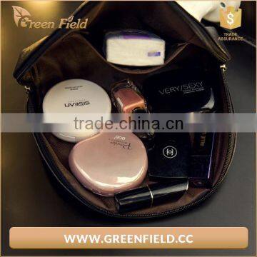 Custom Luxury Fashion Shiny Bling Leather pu Cosmetic Bag photo-4