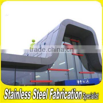 PVD Color Coating Stainless Steel Sheet Exterior Metal Wall Panels photo-2