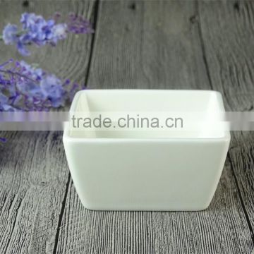 Hot sale 3inch porcelain wholesale square ceramic bowl for Restaurant hotel