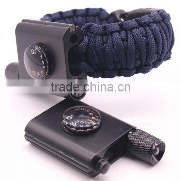 Newest Design Outdoor Survival Compass Paracord Bracelet With LED Light photo-6