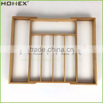 Bamboo Drawer Organizer Cabinet Organizer Divider/Homex_BSCI