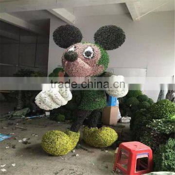 SJ20172542 hot sale manufacturer artificial grass japanese cartoon topiary animal